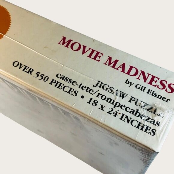 Movie Madness Jigsaw Puzzle By Gil Eisner 550+ Pieces New Sealed - Picture 5 of 5